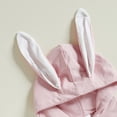 thumbnail image 6 of Coerni New Born Baby Easter Bunny Outfits Jumpsuits Boys Girls Cute Ear Hooded Onesie Zip Up Easter Rabbit Shaped Bodysuit, 6 of 9
