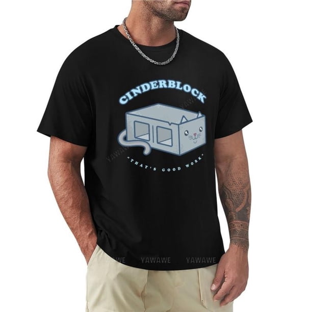 Camiseta negra gruesa para hombre camisa vintage en blanco ropa de algodón