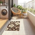 thumbnail image 4 of Yayeee Doormat for Indoor Entrance 32" x 20" Non Slippery Floor Rug, Brown Floral, 4 of 8