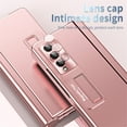 thumbnail image 2 of Decase for Samsung Galaxy Z Fold 3, All-inclusive Protection Pen Slot Anti-Fall Hinge Protection Hidden Kickstand Built-in Screen Protector Minimalist Case for Samsung Galaxy Z Fold 3,Rosegold, 2 of 7