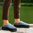 thumbnail image 6 of Pmoiste Moccasin Slippers for Men Fuzzy Comfy Memory Foam Non Slip Warm Winter House Slipper, 6 of 6