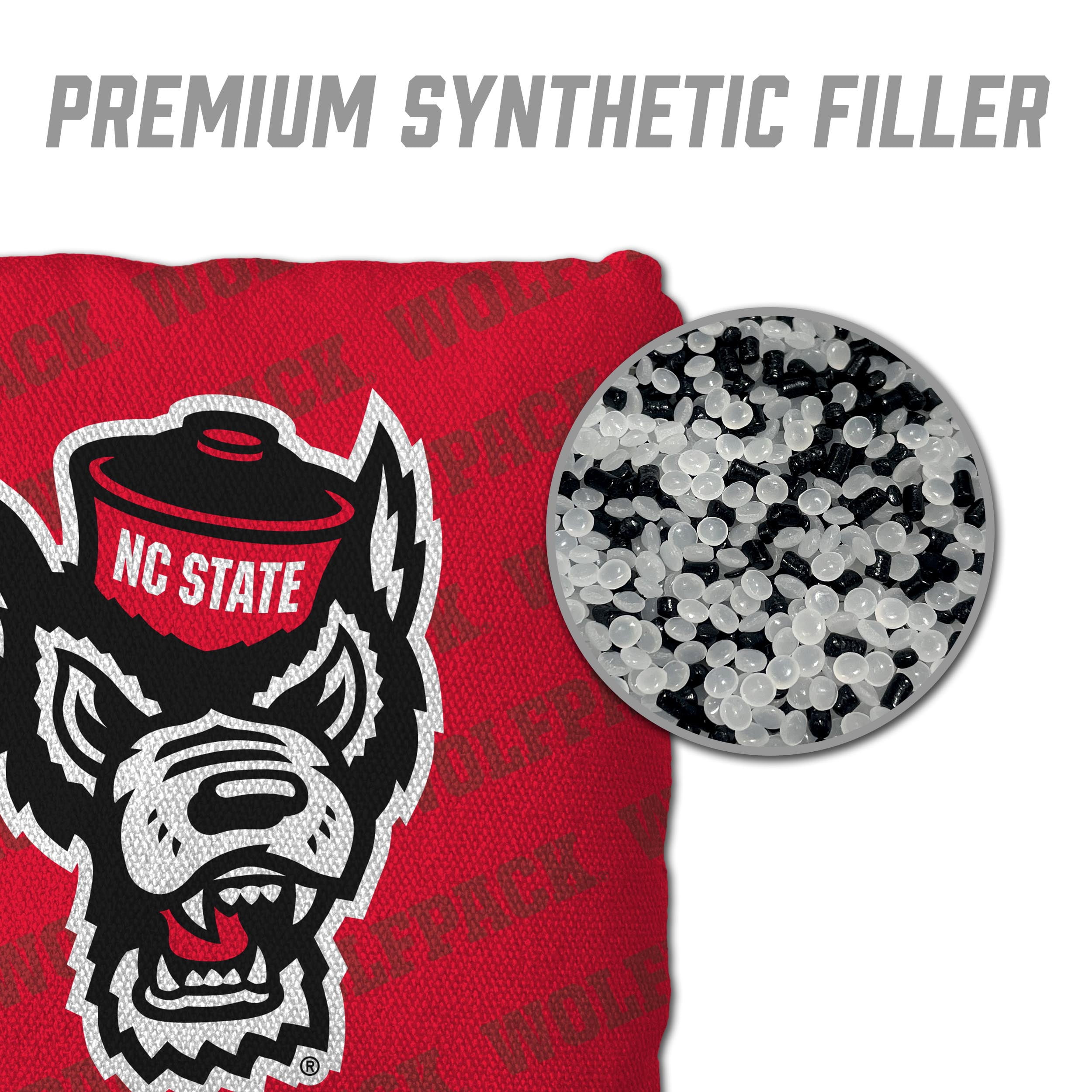 NCAA NC State Wolfpack Cornhole Bags - 4PK - Red