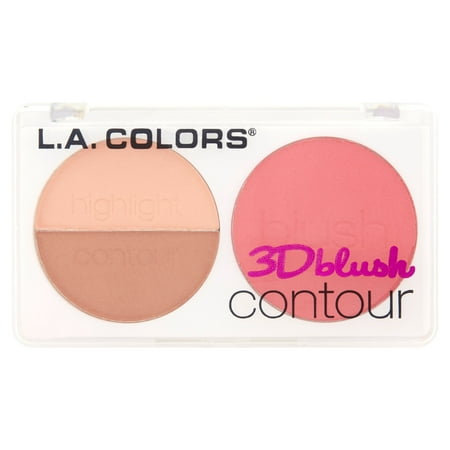 (2 Pack) L.A. Colors CBL812 Want Me 3D Blush Contour, 0.28 oz