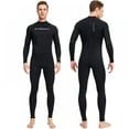 thumbnail image 2 of 1Pc Adult Surfing Wetsuit Men Wet Suits Swimwear Diving Suit Nylon Full Wetsuit Adult Diving Snorkeling Body Suits Black 2XL, 2 of 6