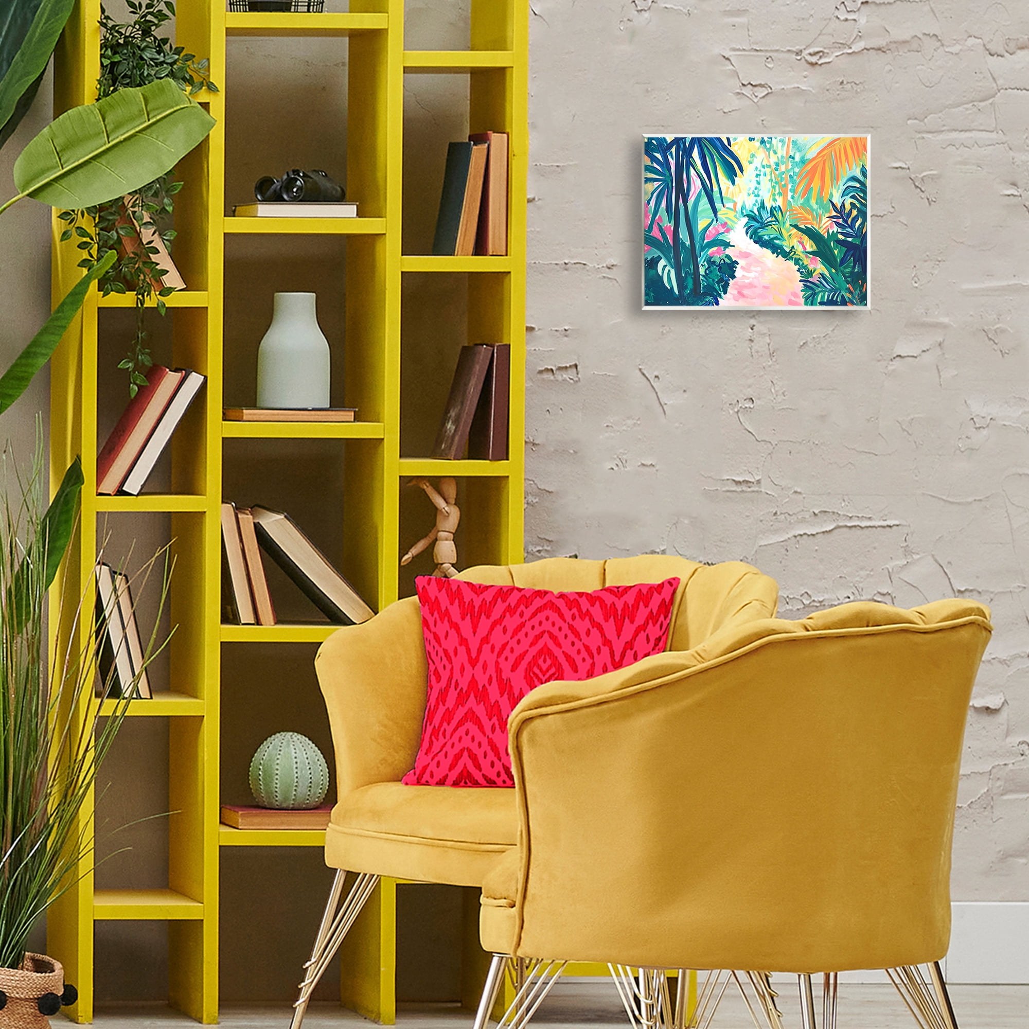 Stupell Industries Garden Of Bright Color Botanical & Floral Painting Unframed Art Print Wall Art, 14 x 11