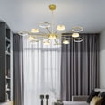 thumbnail image 5 of Deyidn Modern LED Industria Chandeliers Round Pendant Light Farmhouse Gold Chandelier Mid Century Ceiling Light Fixtures for Dining Room Bedroom Living Room Kitchen Hallway Foyer（13-Light）, 5 of 9