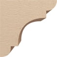 thumbnail image 3 of 10"W x 10"D x 10"H Wide New Brighton Rough Cedar Woodgrain TimberThane Corbel, Primed Tan, 3 of 6