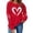 *Red 04, variant on ClodeEU Valentines Sweatshirts for Women,Cute Valentine's Heart Love Print Pullover ,Long Sleeve Tops Red 02,Womens Plus S