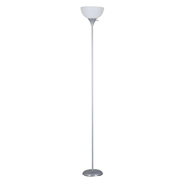 Mainstays 71 Inch Floor Lamp Silver, Basic Floor Lamp With Shade