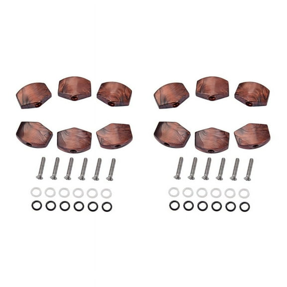 12 Pcs/Set Guitar Tuning Peg Buttons, Tuning Pegs Knobs Machine Heads Buttons for Guitar