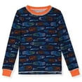 thumbnail image 2 of Sleep On It Boys 2-Piece Super Soft Jersey Long Sleeve Snug-Fit Pajama Set - Race Cars, 10, 2 of 5