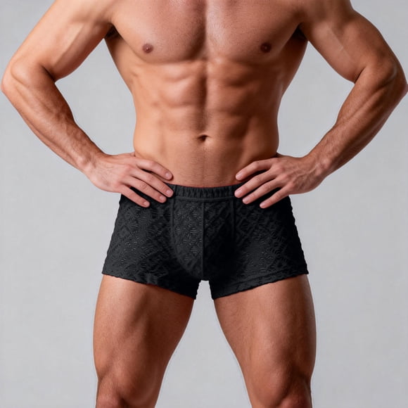 Men's Briefs with Mesh Panels for Daily Wear and Sports - Breathable Comfortable Underwear for Men