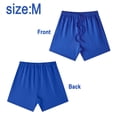 thumbnail image 2 of Men Women's Casual Summer Sweat Shorts Blue Athletic Gym Shorts Loose Hiking Running Jogger Shorts with Pockets - M, 2 of 6