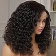 thumbnail image 2 of Perruque Bouclée Noire Style Africain avec Dentelle devant, 2 of 10