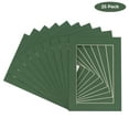 thumbnail image 2 of Hunter Green Acid Free 22x28 Picture Frame Mats with White Core Bevel Cut for 18x24 Pictures - Fits, 2 of 4
