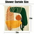 thumbnail image 6 of SUMAX1989 Mid Century Abstract Shower Curtain Boho Modern Minimalistic Bathroom Shower Curtain with 12 Hooks 72×72" - Boho 3, 6 of 8