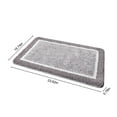 thumbnail image 3 of Fiudx Alfombra de Baño de Microfibra Suave, Textura Gruesa y Esponjosa, Base de Goma Antideslizante, Secado Rápido, Colores Gris y Rosa, Versátil para El Hogar, Ideal Como Regalo para Las Fiestas, 40, 3 of 6