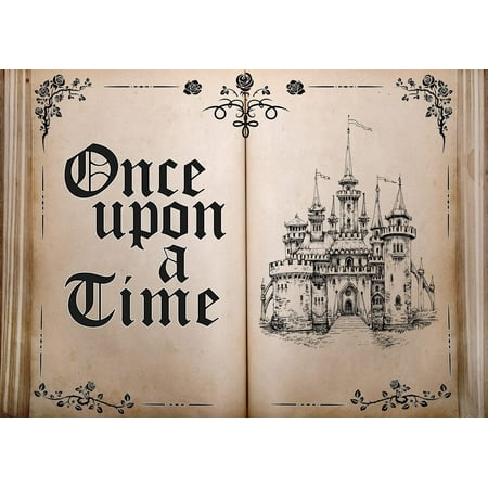 Image of LYCGS 8X6FT Fairy Tale Books Backdrop Once Upon a