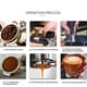 thumbnail image 5 of Bewildely Mango para máquina de café, portafiltro antideslizante de boca única, 51mm, herramienta para hacer polvo de tres orejas, accesorios de agarre Juegos de servir café y té Tipo 5 Bewildely HA064522-05, 5 of 6