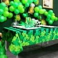 thumbnail image 4 of St. Patrick''s Day Green Table Cloth with Irish Shamrock Clover - 60x102 inch Rectangle Water Resistant Tablecloth Holiday Decorative Printed Fabric Table Covering for Kitchen Outdoor and Indoor Use, 4 of 5