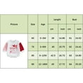 thumbnail image 4 of FEORJGP Toddlers Baby Girls Valentine's Day Romper Infant Long Sleeve Jumpsuit Crew Neck Bodysuit Heart Letter Print Contrast Color Sweatshirt Romper Loose Casual Clothes for Spring Fall, 4 of 9