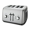 thumbnail image 3 of KitchenAid 4-Slice Toaster with Manual High-Lift Lever, Brushed Stainless Steel, KMT4115, 3 of 6
