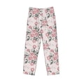 thumbnail image 4 of Xecao Rose Flowers Men's Straight Lounge Pajama Pants: The Ultimate in Comfortable Sleepwear, 4 of 9