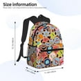 thumbnail image 2 of Yield Beach Life Print Backpack for Women Men, Lightweight Casual Travel Daypack, Classic Basic College Backpack, Middle School Bag, 2 of 5