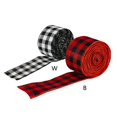 thumbnail image 5 of 2 pieces of Christmas decorations checkered ribbon party decoration DIY crafts 236 inches per roll., 5 of 12