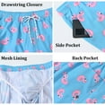 thumbnail image 3 of QPNGRP Men's Swim Trunks Quick Dry Beach Shorts with Mesh Lining, 3 of 5