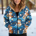 thumbnail image 2 of Women Lined Plush Sweat Jacket With Hood Autumn Winter Warm Hooded Jacket Loose Coat Pockets Large Sizes Hoodie Sweatshirt, 2 of 7