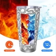 thumbnail image 6 of Goofa Snake for 20 oz Skinny Tumbler Stainless Steel Coffee Mug Slim Vacuum Insulated Travel Cup Car Cup-Straw Three-piece Set, 6 of 8