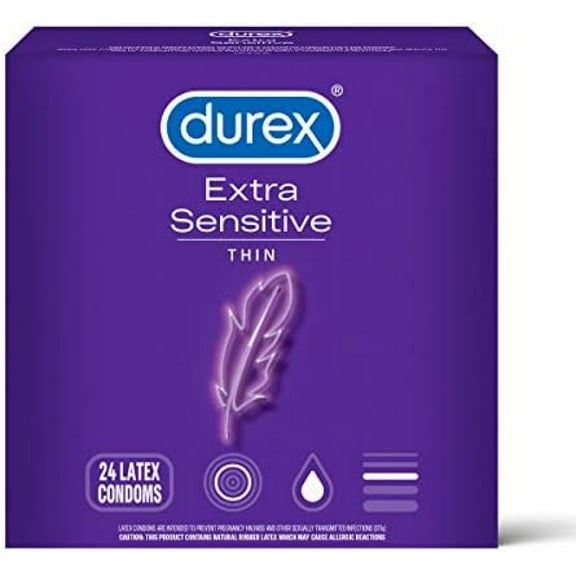 Durex Extra Sensitive Condom, Natural 24 count