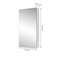 thumbnail image 2 of Litake Bathroom Wall Cabinet With Mirror, Hidden Shelves Bathroom Mirror Cabinet, Embedded Or Surface Mounted Bathroom Single-Door Wall Cabinet 20" x 20" x 36", 2 of 8