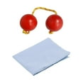 thumbnail image 1 of lionlar Fingertip Ball Drum Ball Kashaka Instrument Red Rattle Blue Cloth, 1 of 9