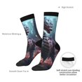 thumbnail image 6 of Honeii Urban Mechanical Dragon Print Adult Socks,Crew Socks,Casual Calf Socks,Daily Wear Socks for Men & Women, Perfect for Sports, Casual and Everyday Use, 6 of 6