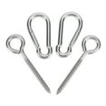 thumbnail image 4 of STRANDCHIC Crochets de Balançoire Robustes 4 Pcs Acier Inoxydable 0.3x4.5in Boulon Rond pour Chaise Hamac, 4 of 6