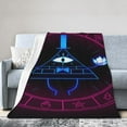 thumbnail image 2 of Bill Cipher Cartoon Fleece Blanket for Boys Girls Kids, Ultra Soft Cozy Warm Flannel Throw Blankets, Lightweight Plush Blanket Gifts for Bed Sofa Living Room Couch Home Decor, 2 of 7