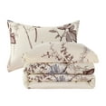 thumbnail image 4 of Hong and Arts Inc. Home Decor Soft Luxury Fluffy Goose Down Alternative Bedding Printed Comforter Set, Blue Chrysanthemum Floral Cream Base Cream,, 4 of 5