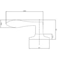 thumbnail image 3 of Oil Rubbed Bronze Dummy Door Lever, Right-Hand, Closet and French Door, 3 of 12