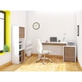thumbnail image 3 of Nexera Liber-T Reversible Desk Panel, White And Walnut, 3 of 5