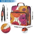 thumbnail image 2 of FORMRS Zipper Binder with Shoulder Strap 2-inch Ring 500 Sheet Capacity File Bag, Purple Hand Drawn Floral, 2 of 5