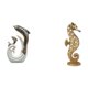 thumbnail image 1 of Figura decorativa de delfín en resina cerámica, forma abstracta, estilo moderno y artístico. Ideal para sala de estar, oficina, estantería o mesa de c, 1 of 8