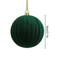 thumbnail image 3 of Nilvkv 3PCS Velvet Christmas Balls, Bulk Flocked Christmas Tree Ball Ornaments Plastic Balls 8cm/3.1in Xmas Decorative Hanging Ornaments Christmas Tree Decoration, 3 of 6