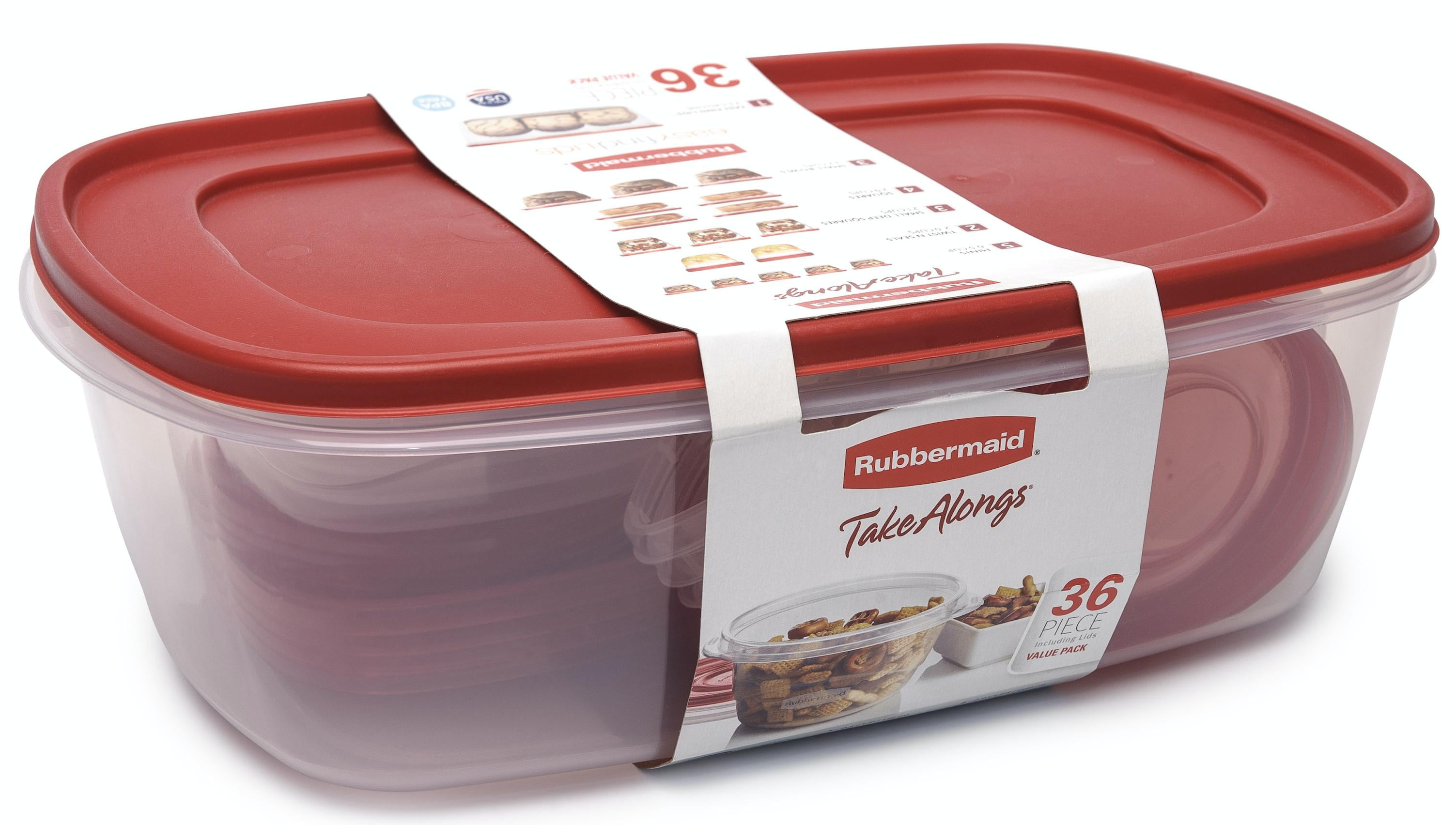 Rubbermaid TakeAlongs Food Storage Container 36-Piece Set ...