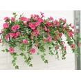 thumbnail image 3 of SHAR Outdoor/Indoor Artificial Rattan Petunia (Rose Red), 3 of 4