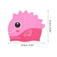 thumbnail image 4 of Unique Bargains 1 Pc Silicone Cartoon Fish Swim Cap Rose Red Pink, 4 of 6