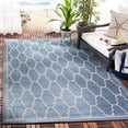 thumbnail image 2 of SAFAVIEH Courtyard Eustacia Geometric Indoor/Outdoor Area Rug, Blue/Beige, 5'3" x 7'7", 2 of 9