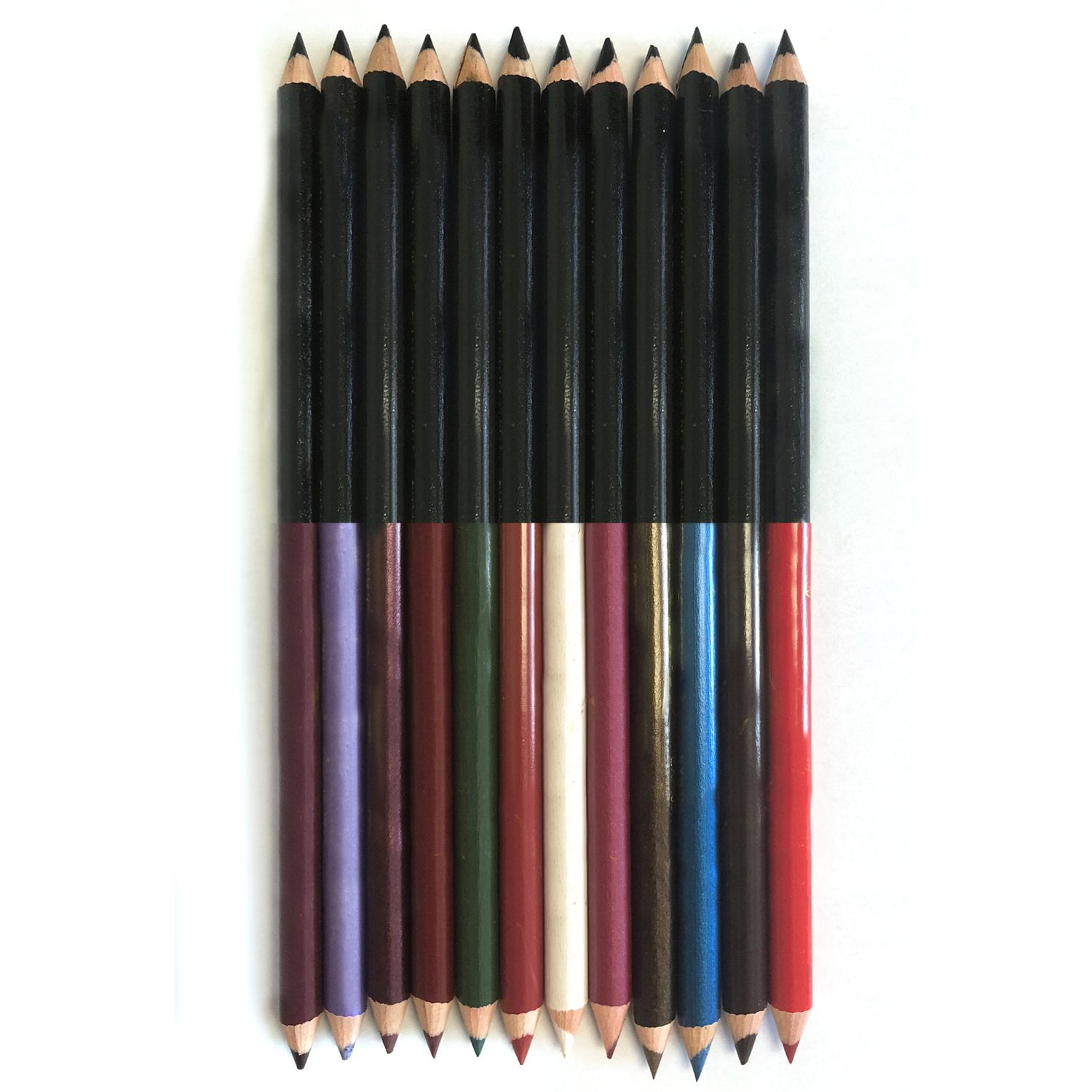 Eyeliner and Eyebrow Pencils in Assorted Colors 12-Pack