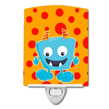 Caroline's Treasures BB7004CNL Little Monster Aquadevil Ceramic Night Light, 6x4x3", multicolor